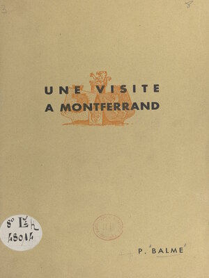cover image of Une visite à Montferrand
